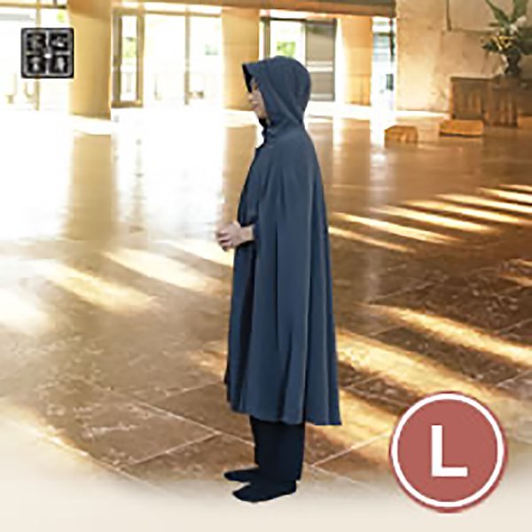 禪修斗篷-深灰色（尺寸：L）適用身高超過165公分（男女適用）