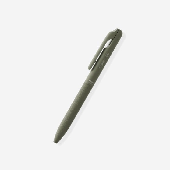 Pentel Calme 靜暮 單色輕油性筆0.7mm | 卡其桿 (黑字)