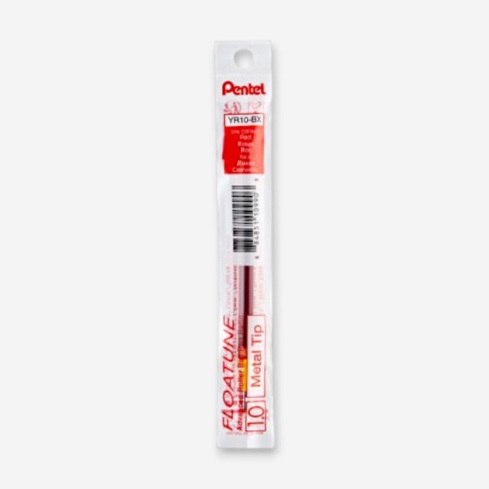 Pentel FLOATUNE 按壓式輕滑鋼珠筆 1.0 mm | 紅-替芯
